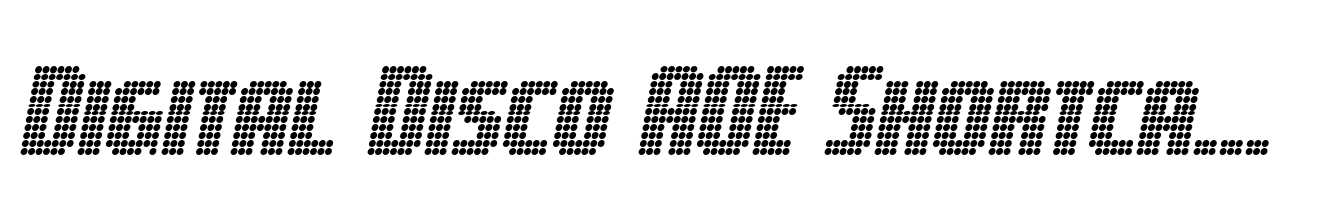 Digital Disco AOE Shortcaps Italic